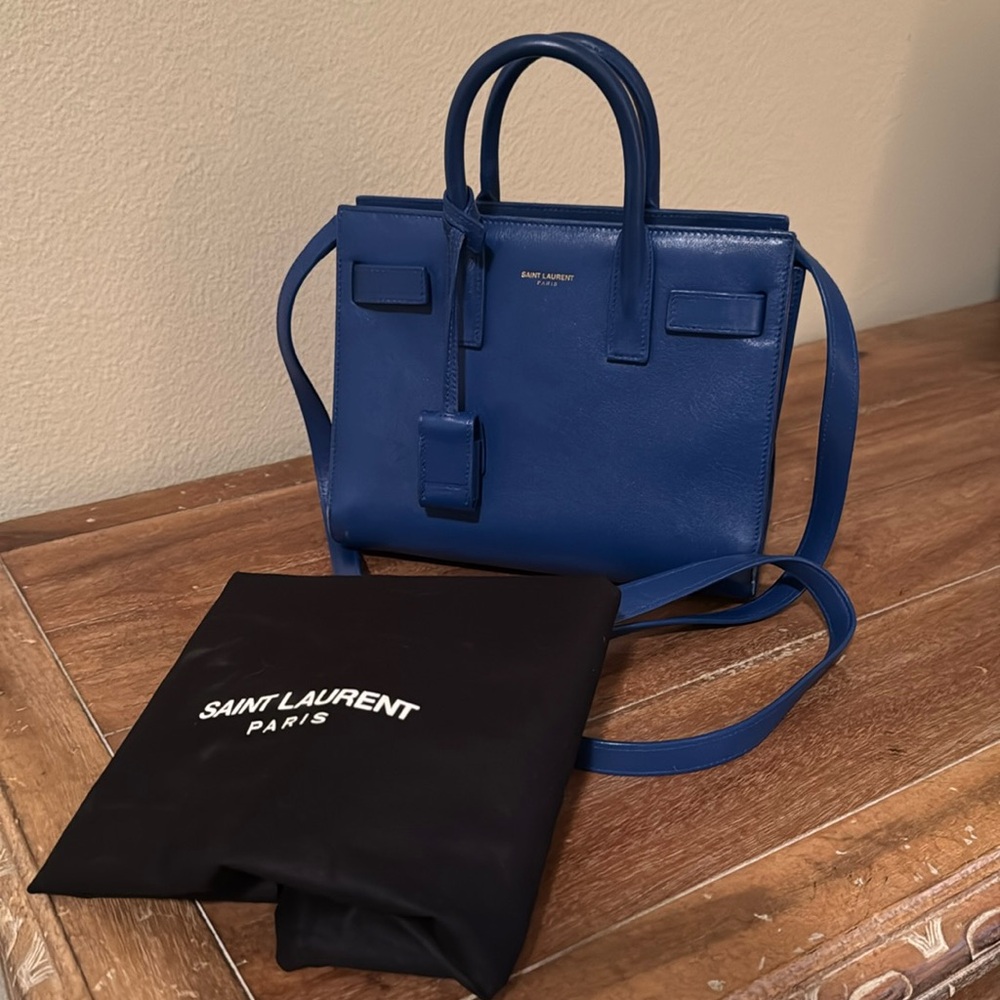 Pre-owned Authentic Saint Lauren small Sac du jour bag